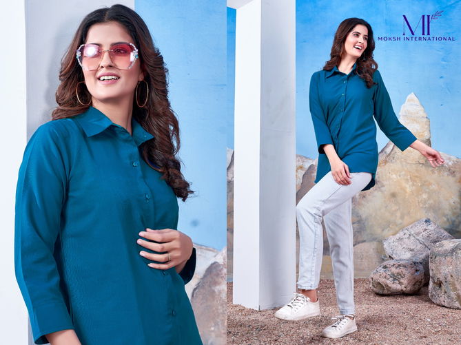 Shirt Vol 1 By Moksh Office Wear Ladies Shirt Wholesale Price In Surat